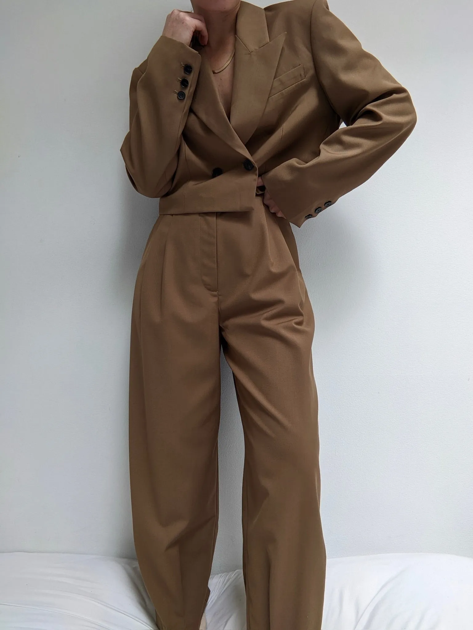 Toffee Twill Pantsuit