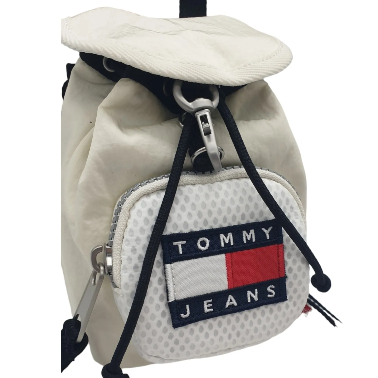 Tommy Jeans White Micro Rucksack 'Phone Bag