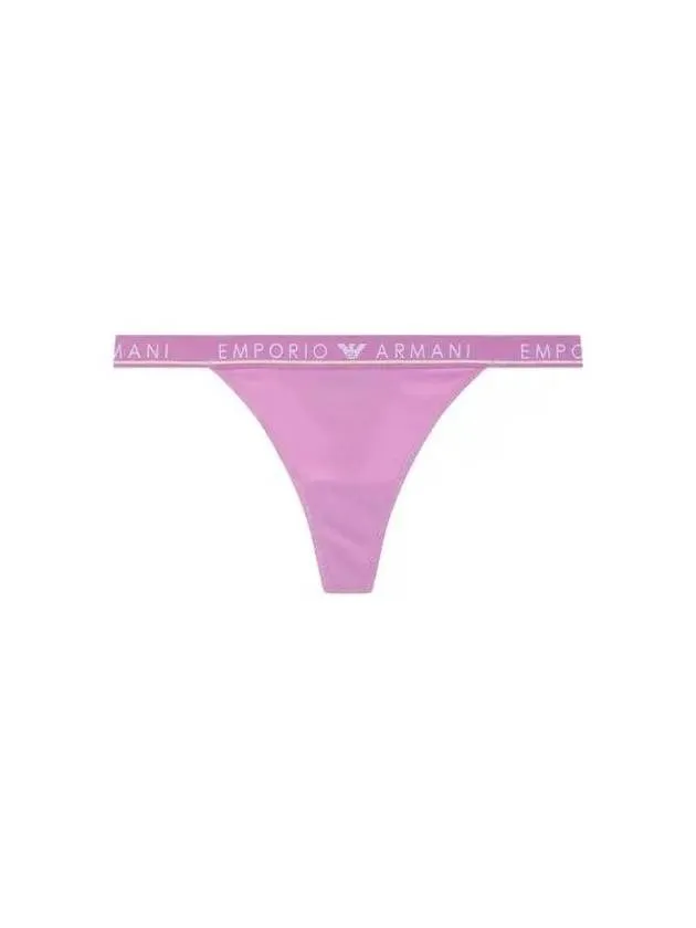 UNDERWEAR Overseas Station Season Big Chance 8 18 Women s Thin Logo Banding Cotton Thong Panties Purple 271912