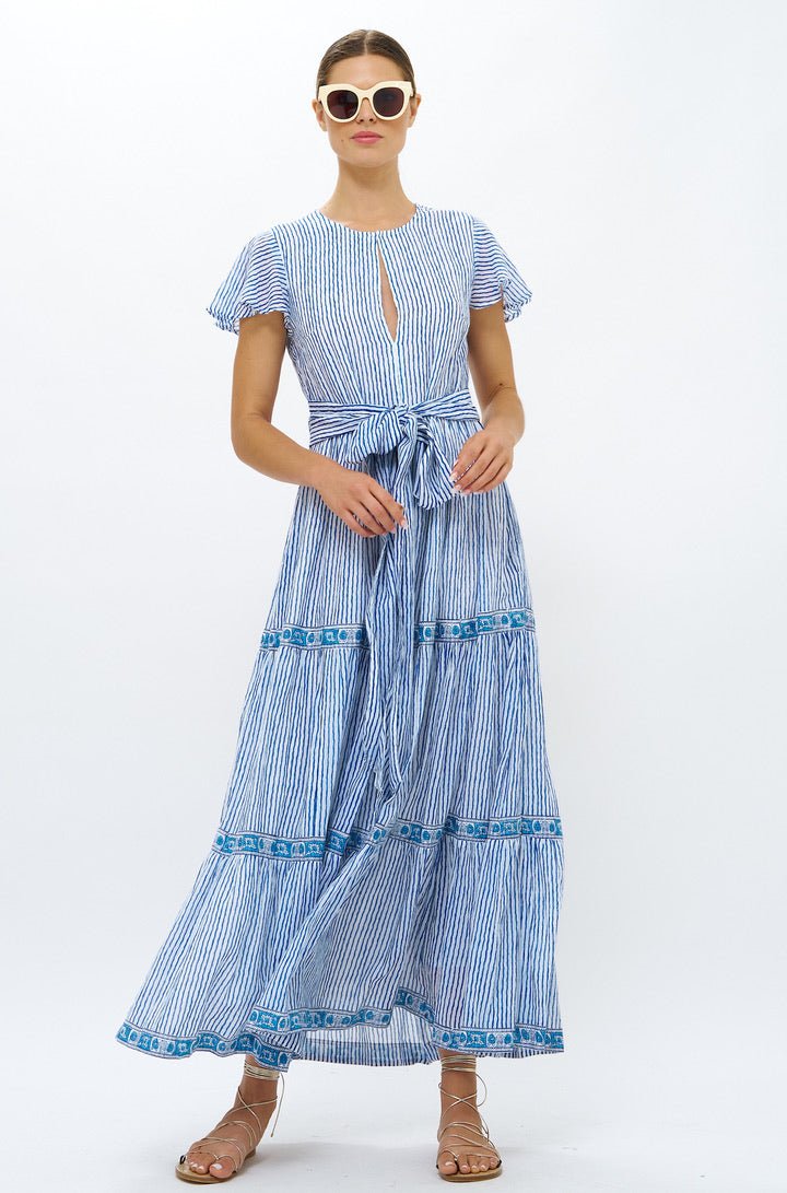 V-Neck Maxi in Sorrento Blue