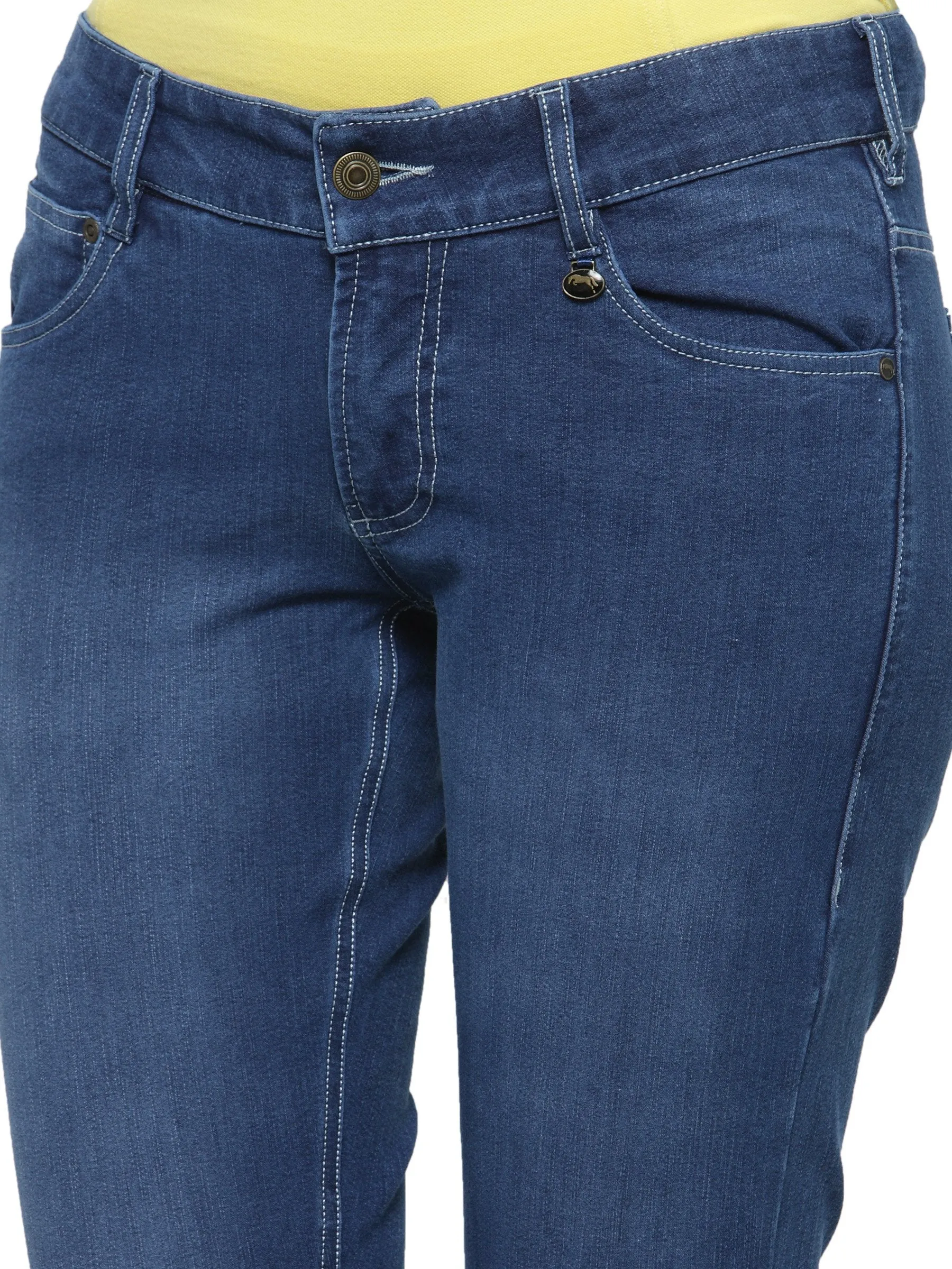 Women Solid Blue Color Jeans